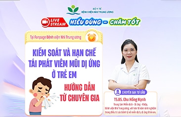 [Hiểu đúng - Chăm tốt] Kiểm soát và hạn chế tái phát viêm mũi dị ứng ở trẻ em