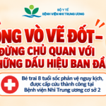 Bé trai sốc phản vệ nguy kịch sau khi bị ong vò vẽ đốt, được cấp cứu thành công tại Bệnh viện Nhi Trung ương cơ sở 2