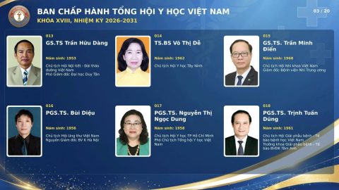 GS.TS. Trần Minh Điển - Giám đốc Bệnh viện Nhi Trung ương được bầu vào Ban Chấp hành Tổng hội Y học Việt Nam khóa XVIII, nhiệm kỳ 2026 - 2031