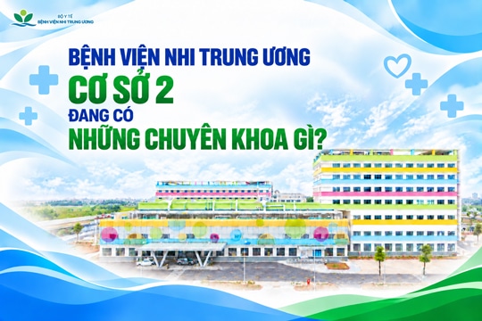 Bệnh viện Nhi Trung ương cơ sở 2 đang có những chuyên khoa gì?